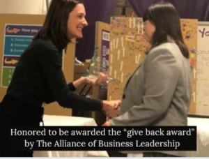 Attending ABL Business Alliance Give Back Awards