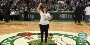 Receiving “Heroes Among Us Award” – Boston Celtics