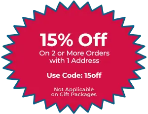 15$ OFF on 2 or more orders with 1 address